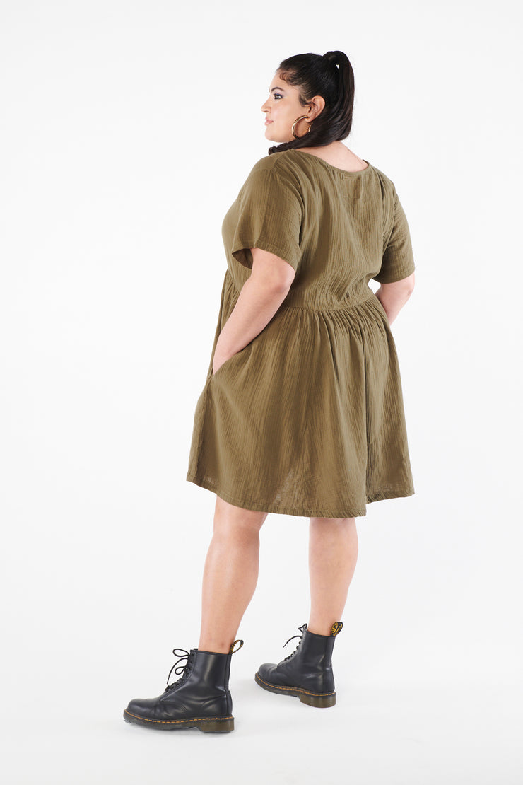 Muffy Dress in Dried Oregano