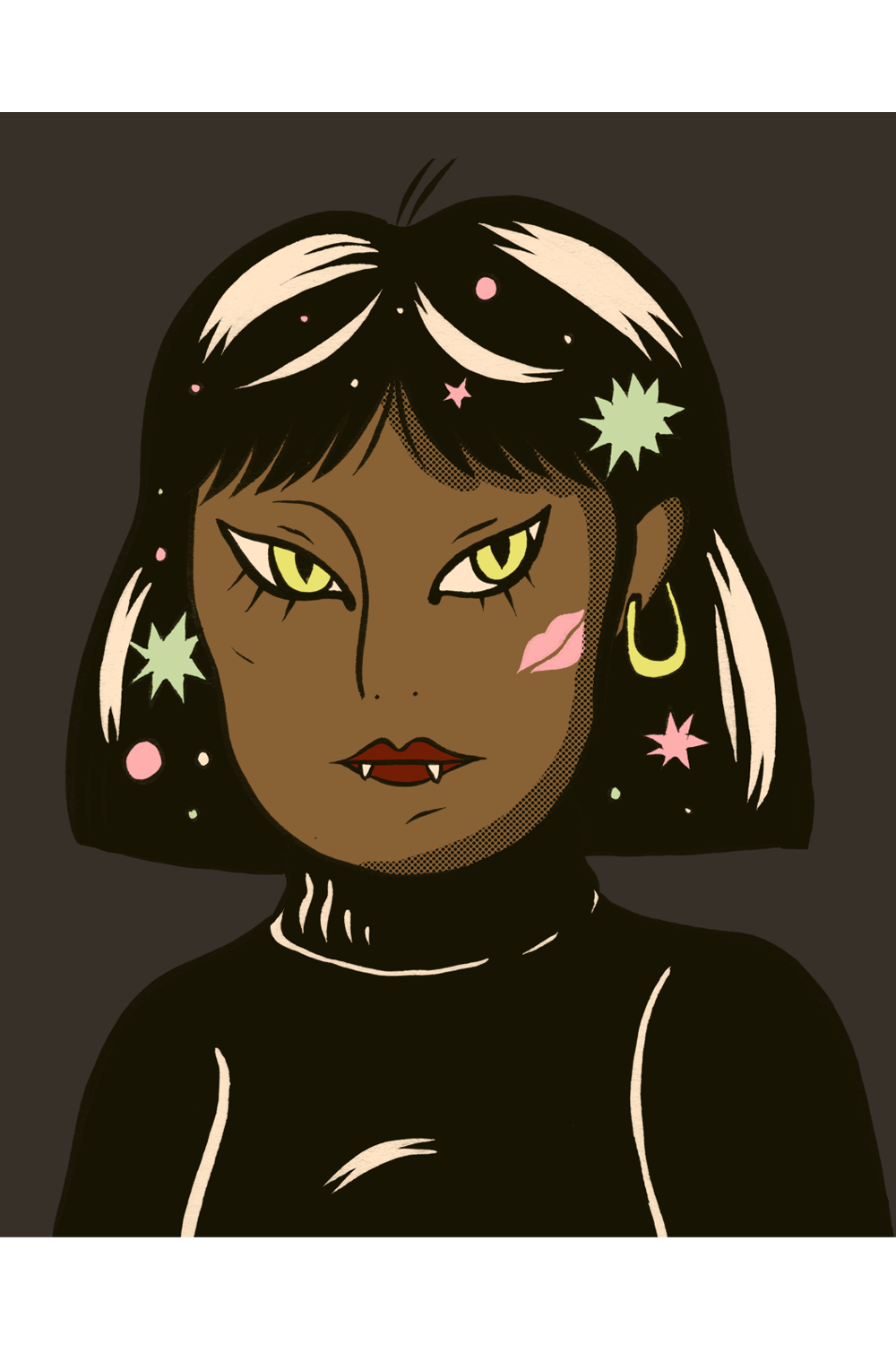 Night Beast Print Tuesday of California